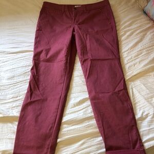 Market & Spruce chino trousers, straight, size 8, dusty rose, excellent!